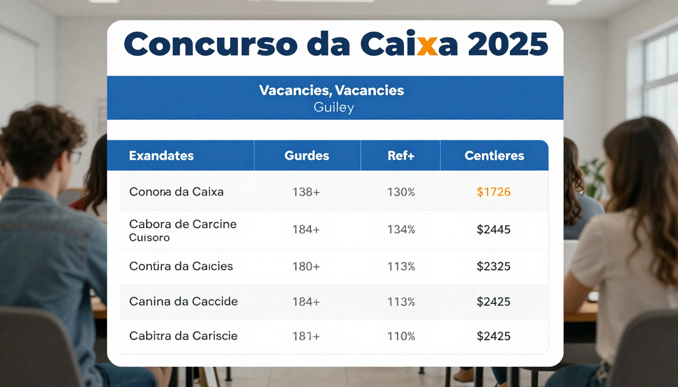 Concurso da Caixa 2025: Exam Dates, Vacancies, and Salary Guide